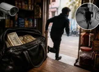 हल्दूचौड़ में चोरी से हड़कंप: दुकान के अंदर से नकदी से भरा बैग गायब, CCTV फुटेज से खुलेगा राज
